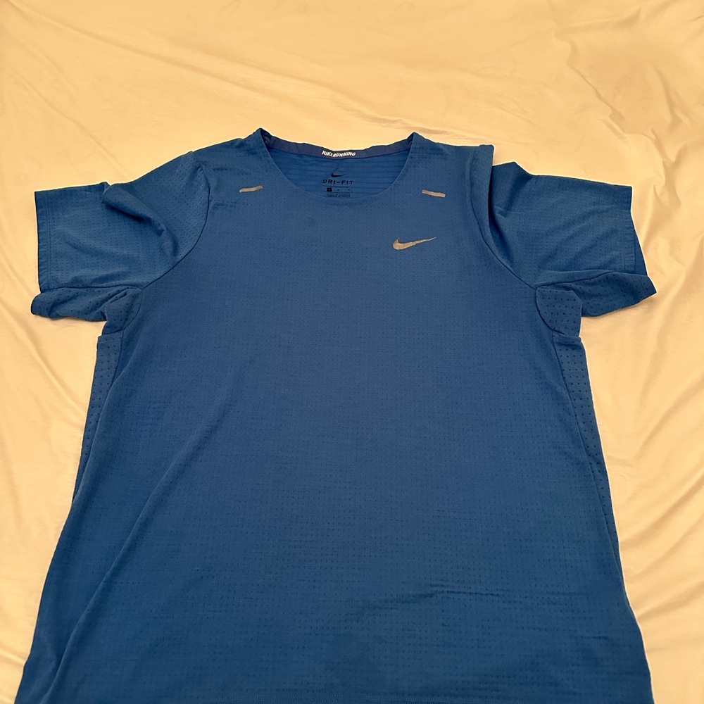 Nike Blue Short Sleeve Tee with Crew Neck